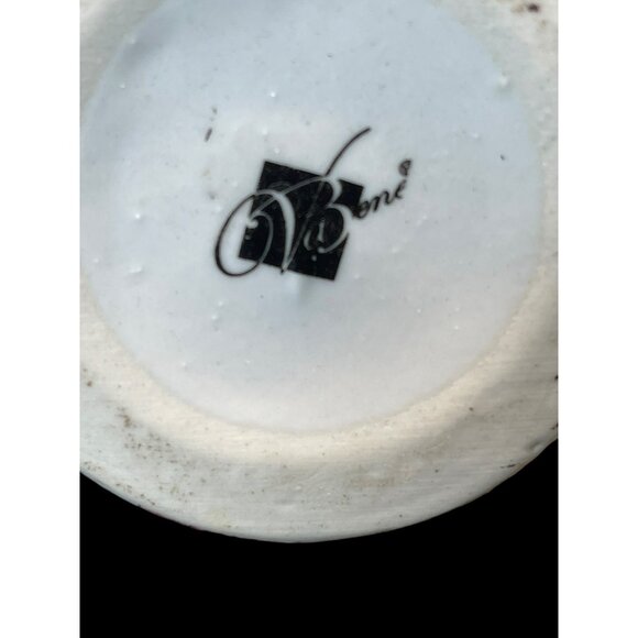 Vintage Va Bene Pink Flower Floral Handpainted Porcelain Vase 8" - Picture 8 of 8